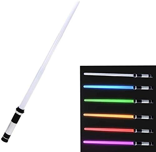 YUNZHONG Light Up Laser Sword LED Laser Swords 7 Types RGB Color Lightsaber Sleek and Safe Light Up Sword - for Galaxy War Fighters and Warriors Xmas Presents Stocking Ideal Kid Gift-1 Pcs
