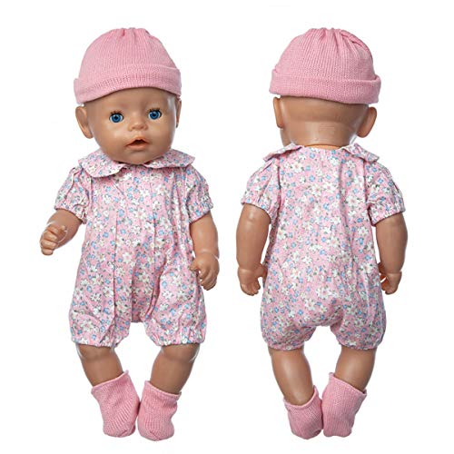 ZEEREE Ropa para Muñecos Bebé New Born Baby Doll, Trajes 17-18 "Ropa de Muñecas para Bebés (40-45 cm)
