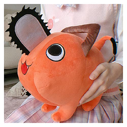 zhenxin Juguete de Peluche Anime Pochita Muñeca Polla de Felpa Historieta Kawaii Cosplay Disfraz Accesorios Accesorios (Color : A, Size : 42cm)