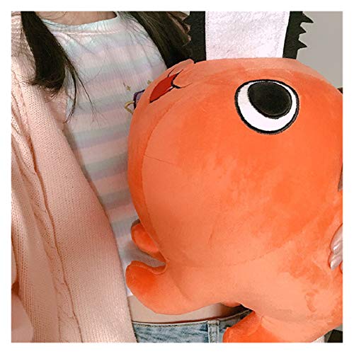 zhenxin Juguete de Peluche Anime Pochita Muñeca Polla de Felpa Historieta Kawaii Cosplay Disfraz Accesorios Accesorios (Color : A, Size : 42cm)