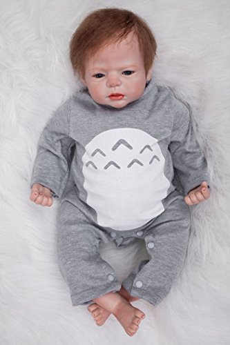 ZIYIUI 22 inch Muñeca Reborn bebé Reborn Niño Silicona Bebe Reborn Babys Dolls Realista Recién Nacido Magnetismo Juguetes 55 cm