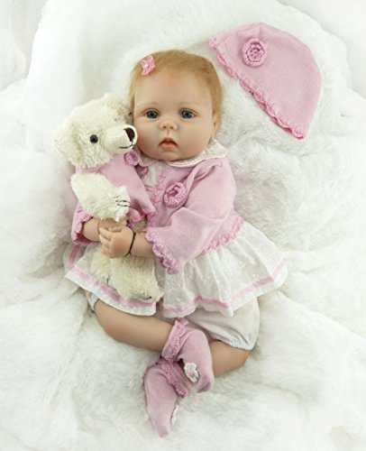 ZIYIUI Muñecas Reborn Realista Reborn Dolls 22''/55cm Suave Silicona Vinyl Bebé Reborn Niña Reborn Toddlers Niña Niño Regalo Juguetes Muñecos Bebé
