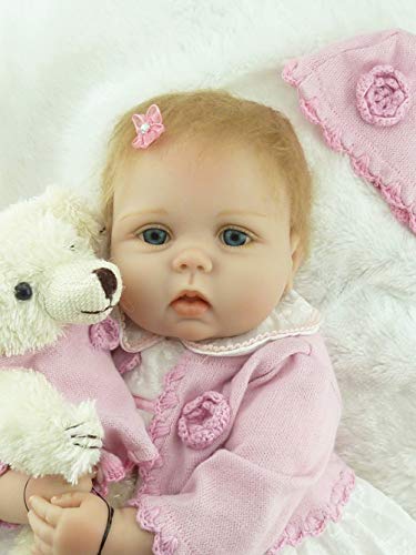 ZIYIUI Muñecas Reborn Realista Reborn Dolls 22''/55cm Suave Silicona Vinyl Bebé Reborn Niña Reborn Toddlers Niña Niño Regalo Juguetes Muñecos Bebé