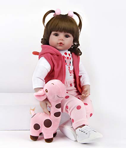 ZIYIUI Realistas Bebe Reborn Silicona 18 Pulgadas 47 cm Muñecas Reborn Silicona Blanda Vinilo Bebe Reborn Niña Reales Recién Nacido Juguetes para niños Mayores de 3 años