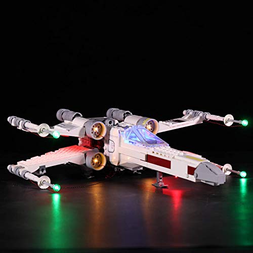 ZJLA Juego de luces para Lego Star Wars Luke Skywalkers X-Wing Fighter 75301, kit de iluminación LED compatible con Lego 75301 (modelo Lego no incluido) (como se muestra)
