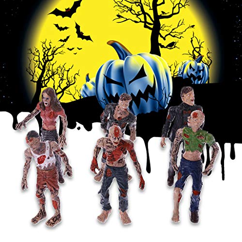 ZOOMY 6 Piezas Caminando Corpses Modelo Terror Zombies Niños Niños Figuras de Acción Juguetes Muñecas