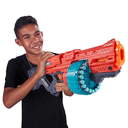 Zuru X-Shot- Excel MAX Havoc Foam Dart Blaster Dardos de Espuma, Color Rosso (36469-S001)