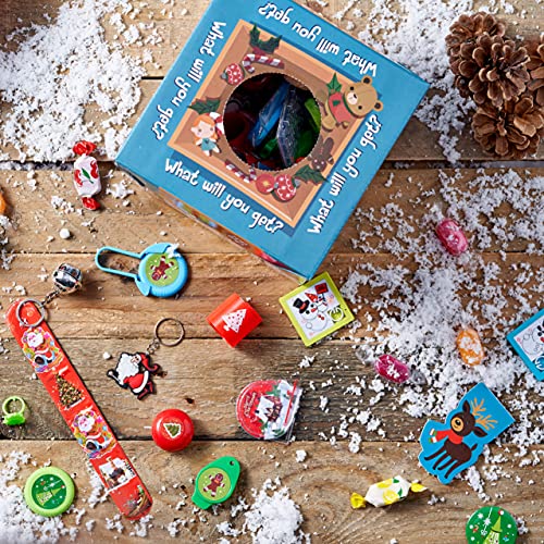 100 Piezas Juguetes de Fiesta de Navidad para Niños| Gran Selección para Niños y Niñas| Robusto y No Tóxico| Calendario de Adviento Premios Juego Cumpleaños Bolsas Fiesta Sorpresas Regalo Infantiles.