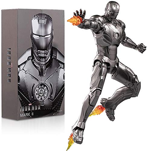 10th Anniversary Deluxe Collector 18 CM Iron Man MK2 Action Figure