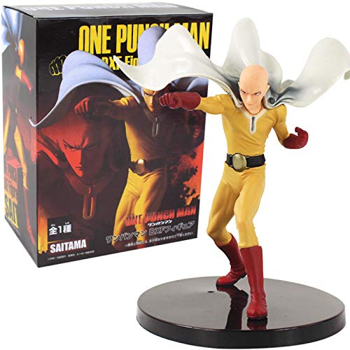 19Cm Anime One Punch Man Saitama Sensei Hero Figura, Juguete PVC Figura De Acción Modelo Muñeca Figura Coleccionable Regalo para Niños