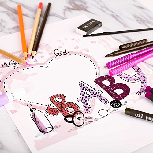 258 piezas Creatividad Art Set para niños dibujo y pintura (acuarela, lápices de colores, marcadores de colores, lápices de colores)