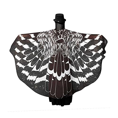 Adesign Chicas Hermosas alas Poncho Scarf Multicolor Tela Suave Playa Cabo Cabo Damas NINFA Pixie Disfraz Accesorio for Party Halloween Cosplay Playa de Verano niños para Hallowee