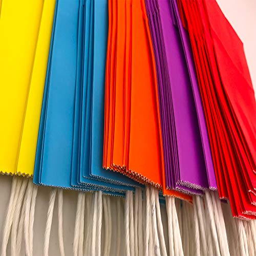 Aisamco Bolsa de Regalo de 30 Piezas Bolsa de Papel Bolsa de Regalo con asa Kraft Fiesta de té de cumpleaños Boda navideña y Celebraciones de Fiestas
