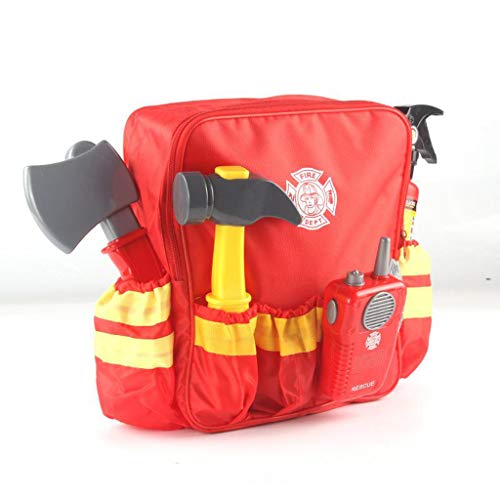 Amagogo Disfraz de Bombero Juguetes Disfraz de Bombero Iluminación para Niños Y Accesorios
