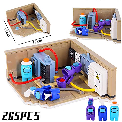 Among Us Giocattoli Building Blocks, Tra I Building Blocks, Among Us Gioco Space Alien Figuras Juego De Felpa Modelo Bricks Juguete CláSico Regalo Among Us Mini Estatua (706+707+708+709(1060piezas))