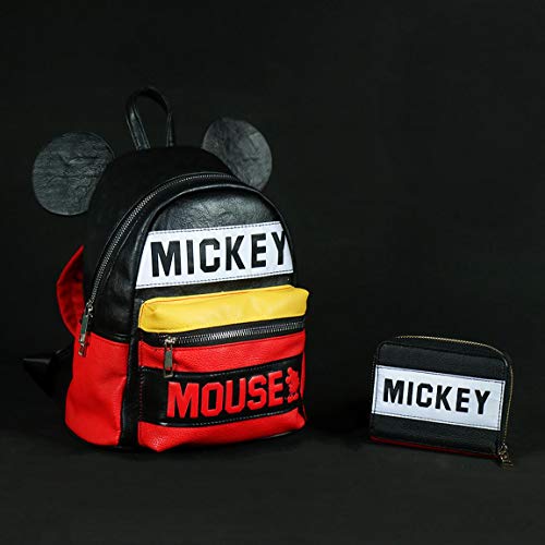 ARTESANIA CERDA Mochila Casual Moda Mickey, Unisex Adultos, Negro (Negro), 11x25x22 cm (W x H x L)