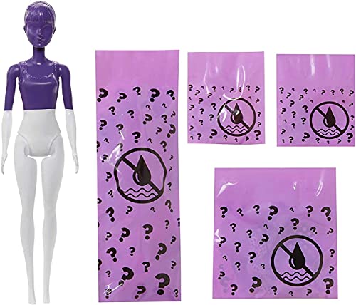 Barbie Color Reveal, muñeca sorpresa color monocromático con accesorios de moda sorpresa (Mattel GTR94)