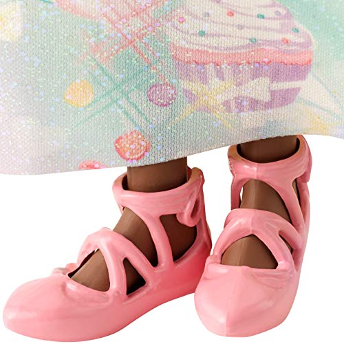 Barbie Dreamtopia - Muñeca Princesa castaña con conjunto de colores de caramelo (Mattel FXT16)