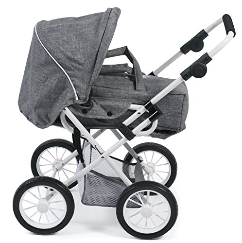 Bayer Chic 2000-Cochecito de muñecas Leni, Color Gris (560 76)