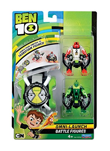 Ben 10 Omni Launcher & Battle Figures - Fourarms & Wildvine