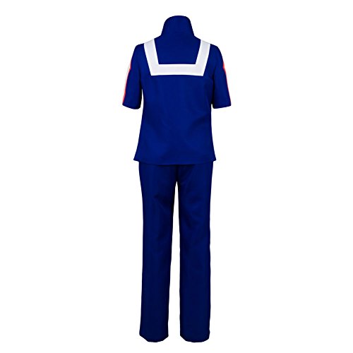 Boku No Hero Academia Cosplay Traje Mi héroe Academia Uniforme Izuku Midoriya Traje Traje de Entrenamiento Uniforme Azul, azul, XS