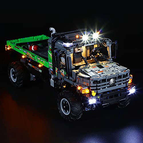 BRIKSMAX Kit di illuminazione a led per Lego TechnicCamión de Trial 4x4 Mercedes-Benz Zetros - Compatible con Lego 42129 Building Blocks Model- No incluir el Conjunto de Lego