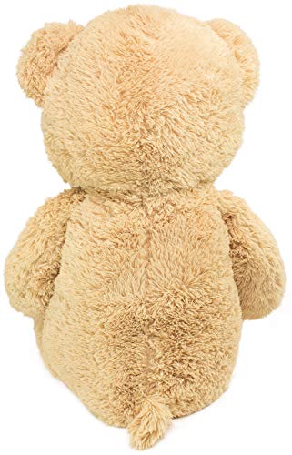 BRUBAKER Oso / Osito de Peluche con 'I Love You' de corazón - 35 cm - Marrón