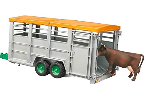 Bruder 1695 New Holland Tractor - con remolque para animales - accesorios incluidos - edición limitada