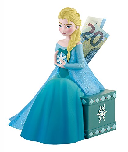 Bullyland Disney 13070-Hucha, Walt Frozen Elsa, Aprox Altura, un Gran Regalo niñas, Ideal para el Ahorro y el Dinero de Bolsillo, Color Colorido, 18 cm (Bullyworld 13070)
