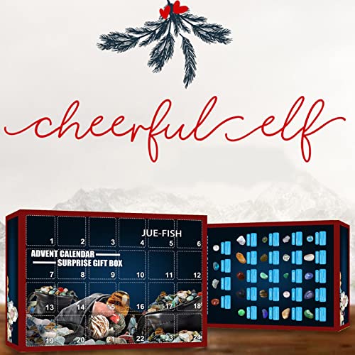 Calendario De Adviento De Gemstone | Piedras Y FóSiles Infantiles | Calendario De Cuenta Regresiva Diy Advent Calendar | Colecciones De Roca Gemstones, Para La Escuela Familiar Cumpuestras De Cumpleac