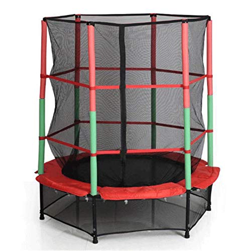 Cama Elastica Infantil Exterior, trampolín para Niños (con Red de Seguridad,A, Φ140cm)