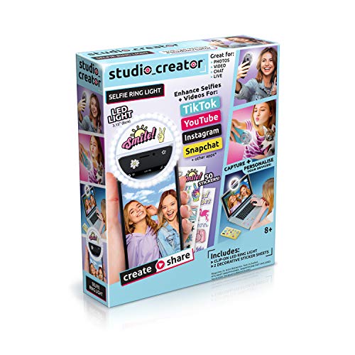 Canal Toys- Studio Creator Selfie Ring Light, Color Blanco (INF005)