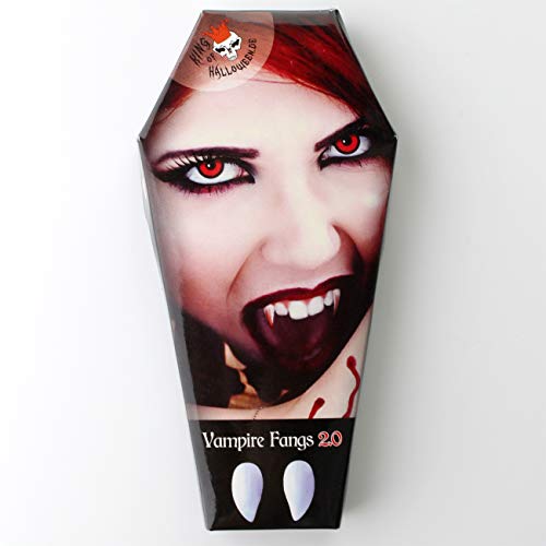 Caninos de Dientes de Vampiro Blood Sucker con Material de impresión termoplástico, ¡sujeción Vampiro, Halloween, Vampiro, Zombi, Demonio, Bruja, Colmillos