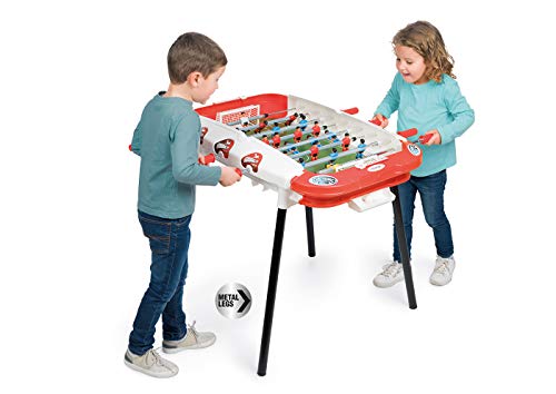 Chicos-72509 Strategic Supercup Futbolín Infantil Electrónico con Sonido Jugadores Intercambiables y Marcador de Goles, a partir de 3 años, color blanco con rojo, 86.5 cm x 73.5 cm x 71.5 cm (72509)