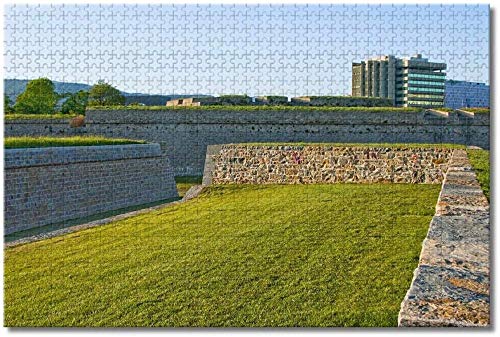 chuyue.co España Fortaleza y Paredes de Pamplona Rompecabezas para Adultos Niños 1000 Piezas Juego de Rompecabezas de Madera para Regalos Decoración del Hogar Recuerdos Especiales de Viaje