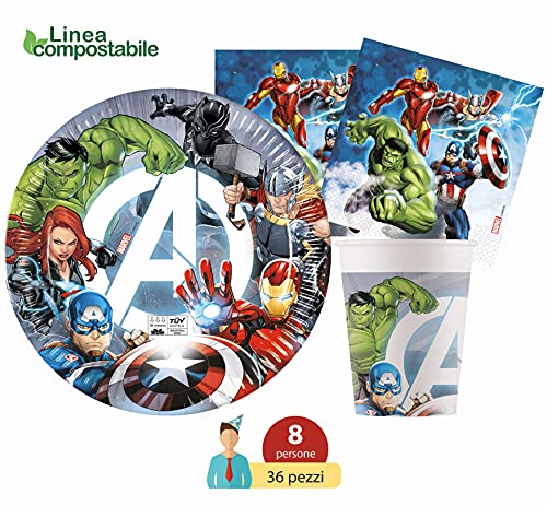 Ciao- Avengers Kit Mesa Fiesta, Multicolor (Y6170)