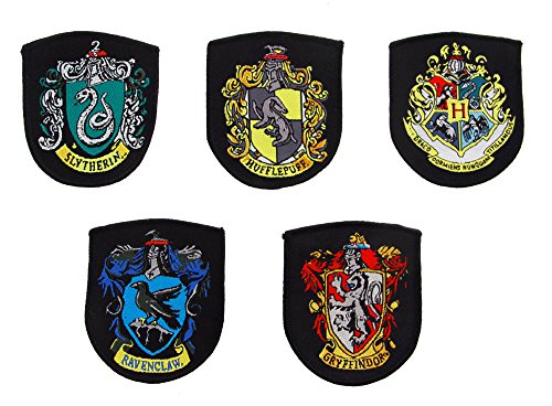Cinereplicas - Pack de 5 blasones oficiales - Harry Potter