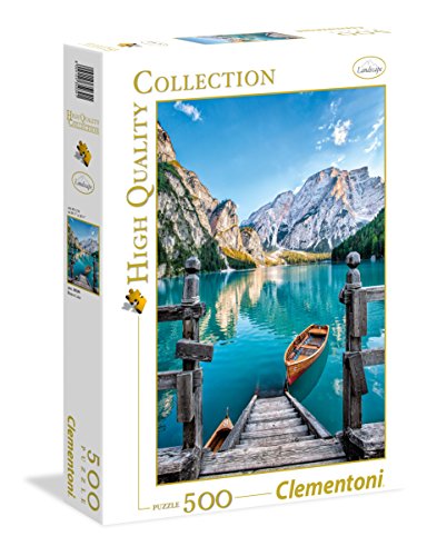 Clementoni-Los Pingüinos De Madagascar Puzzle 500 Piezas Braies Lake (35039)