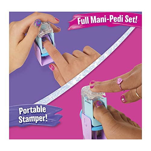 Cool MAKER GO Glam U-nique salón de uñas con Sello portátil, 5 cápsulas de diseño y Secadora, Kit de uñas para niños de 8 años en adelante