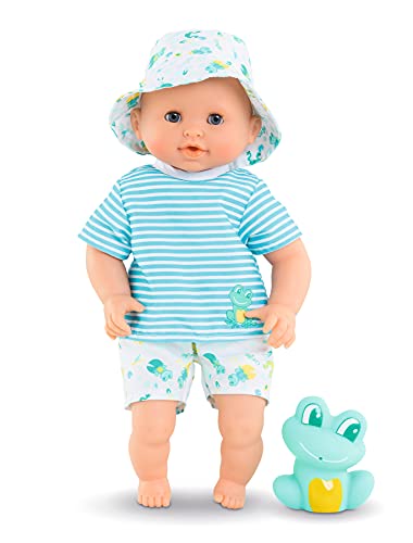 Corolle - Muñeco marin baño, 30 cm, optimo para jugar en el agua, fácil secado, para niños a partir de 18 meses, color aqua (9000100530)