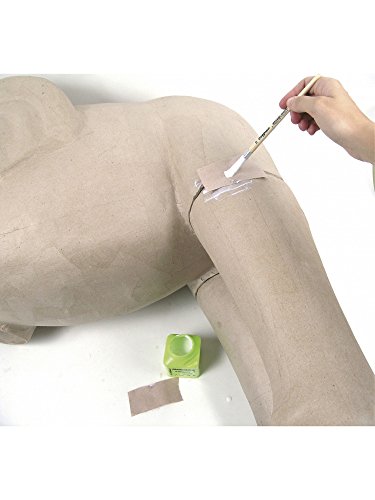 Déco Patch xla01o Portador XL (Papel Maché, Jirafa en 3D, 80 x 35 x 160 cm, para Decorar, cartón marrón, Color Elefante