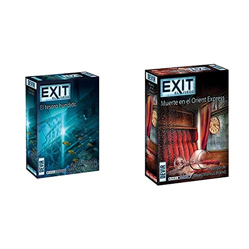 Devir - Exit: El Tesoro hundido, Ed. Español (BGEXIT7) + Exit: Muerte en el Orient Express, Ed. Español (BGEXIT8)