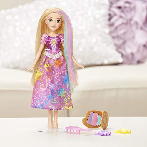 Disney Princess - Muñeca Rapunzel, Estilo Arco Iris, Multicolor