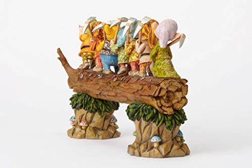 Disney Traditions, Figura de los 7 enanitos de "Blancanieves" yendo a trabajar, para coleccionar, Enesco