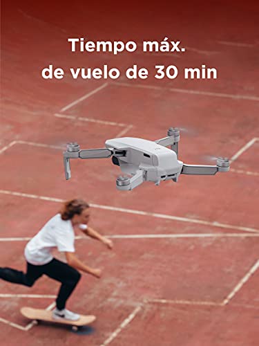 DJI Mavic Mini Combo - Dron Ultraligero y Portátil, Sin Care Refresh, Duración Batería 30 Minutos, Sin Tarjeta, Distancia Transmisión 2 Km, Gimbal 3 Ejes, 12 MP, Video HD 2.7K, 3 Baterías