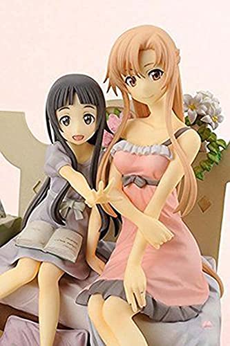 DZC Sword Art Online Sao Yuuki Asuna & Yui Madre E Hija GK Muñeca Estática Estatua De Joyería Modelo 3D Modelo De Anime Muñeca Juguete Boxed Anime Fan Colección