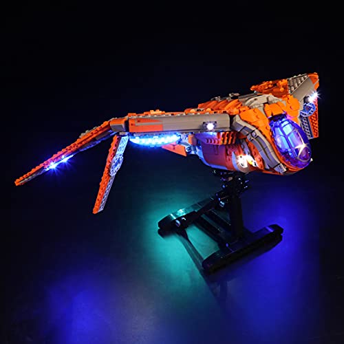 EAYOK Kit de iluminación LED para Lego 76193, DIY Lego 76193 nave espacial Marvel de Guardianes de la Galaxia (Modelo Lego no incluido) – Versión de mando a distancia