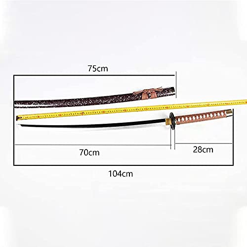 Espada Blade Ninja Sword Arma De Madera Modelo De UtileríA Para Amantes Del Anime Accesorios De Cosplay Juguetes （104Cm）