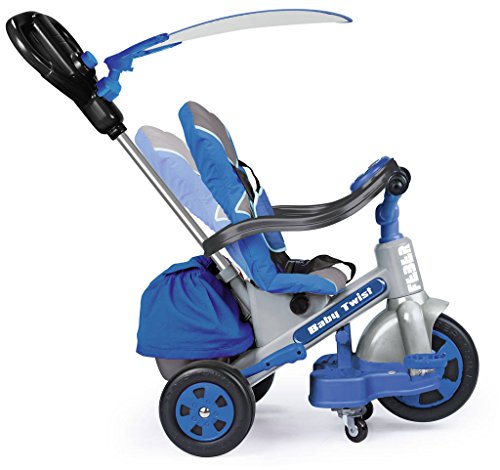 FEBER- Triciclo de paseo Infantil, para niños de 1 a 3 años, Color azul (Famosa 800009780)