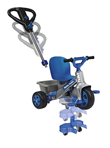 FEBER- Triciclo de paseo Infantil, para niños de 1 a 3 años, Color azul (Famosa 800009780)
